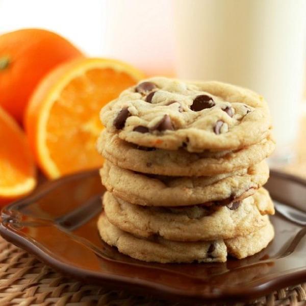 Galletas de Chispas de Chocolate y Naranja