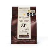 Bolsa Callebaut Dark Callets 811 54.5% 2.5kg