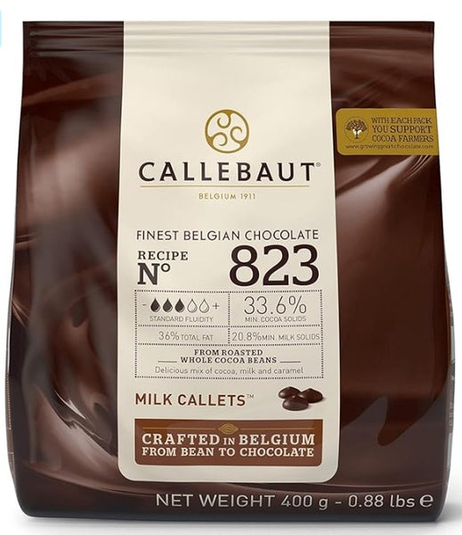 Chocolate Con Leche 33,6% Cacao 823- 400gr Callebaut